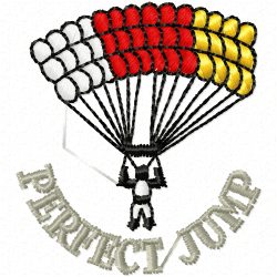 Paragliding Embroidery Design 1 Paragliding Embroidery Design 1